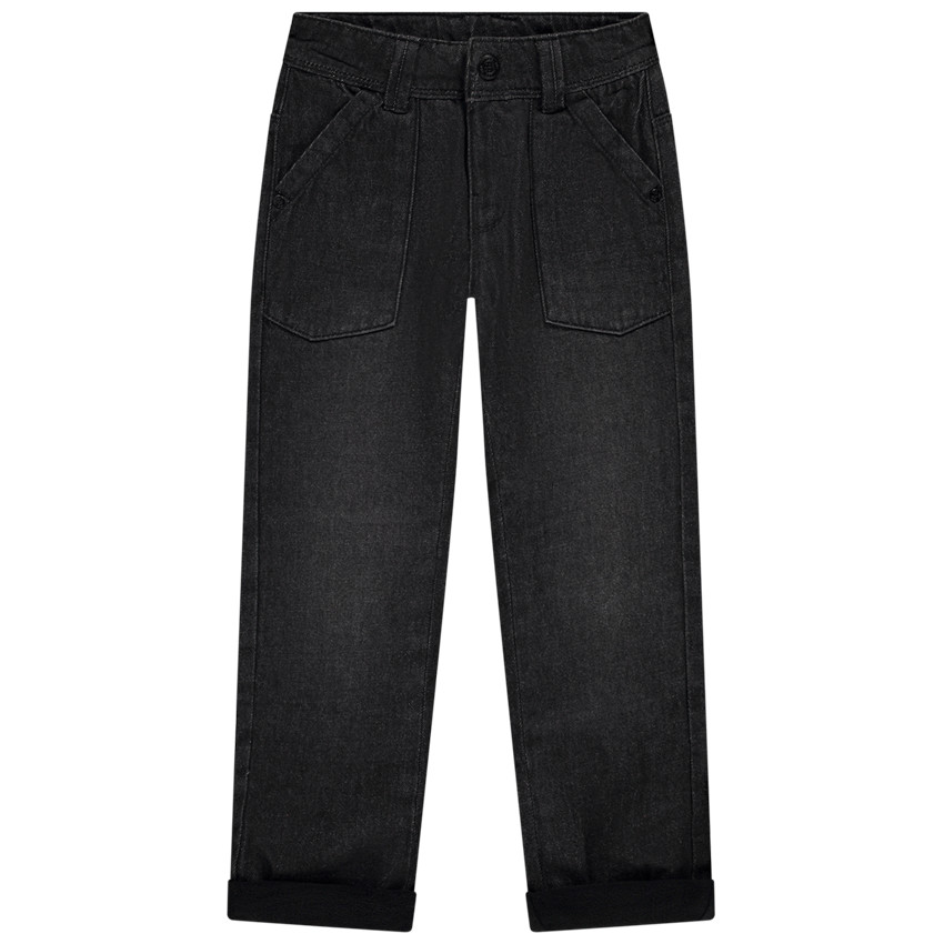 Jean droit doublé micropolaire pour garçon 