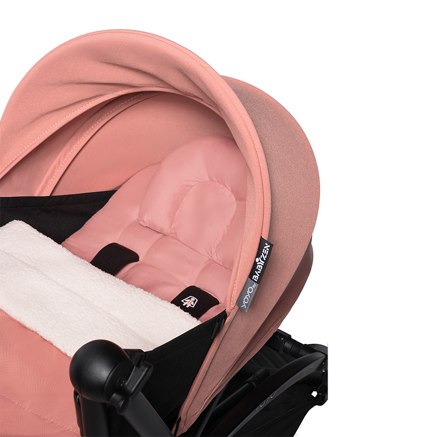 Volledige kinderwagen YOYO² nieuwe 0+ en 6+ pack wit onderstel - Ginger 