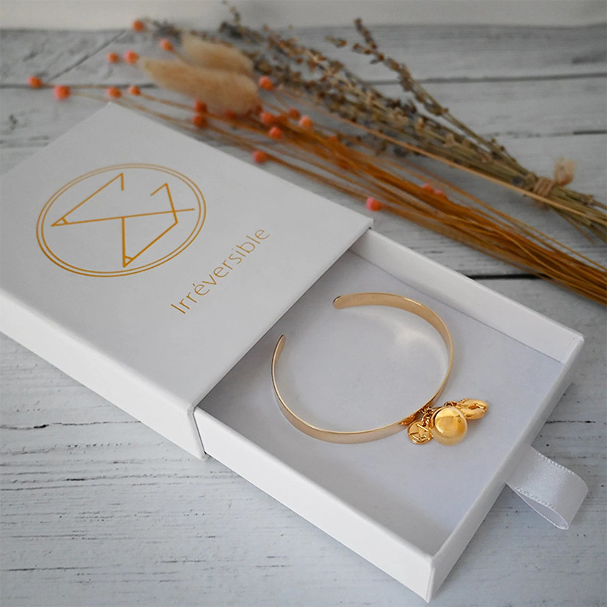 Bracelet bola de grossesse plaqué or - Morgan 