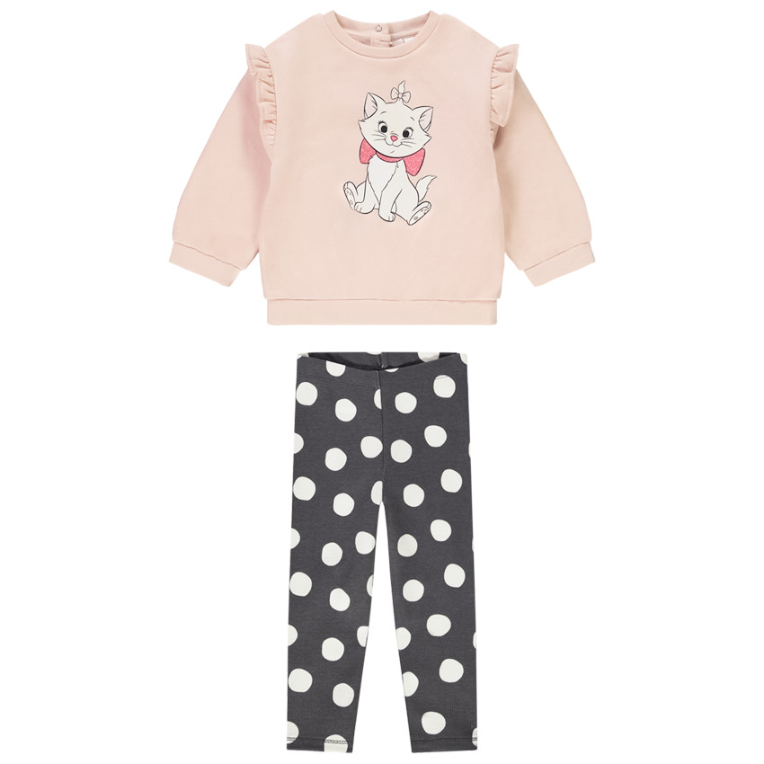 Set jogging 2-delig print Marie Disney voor baby meisjes 