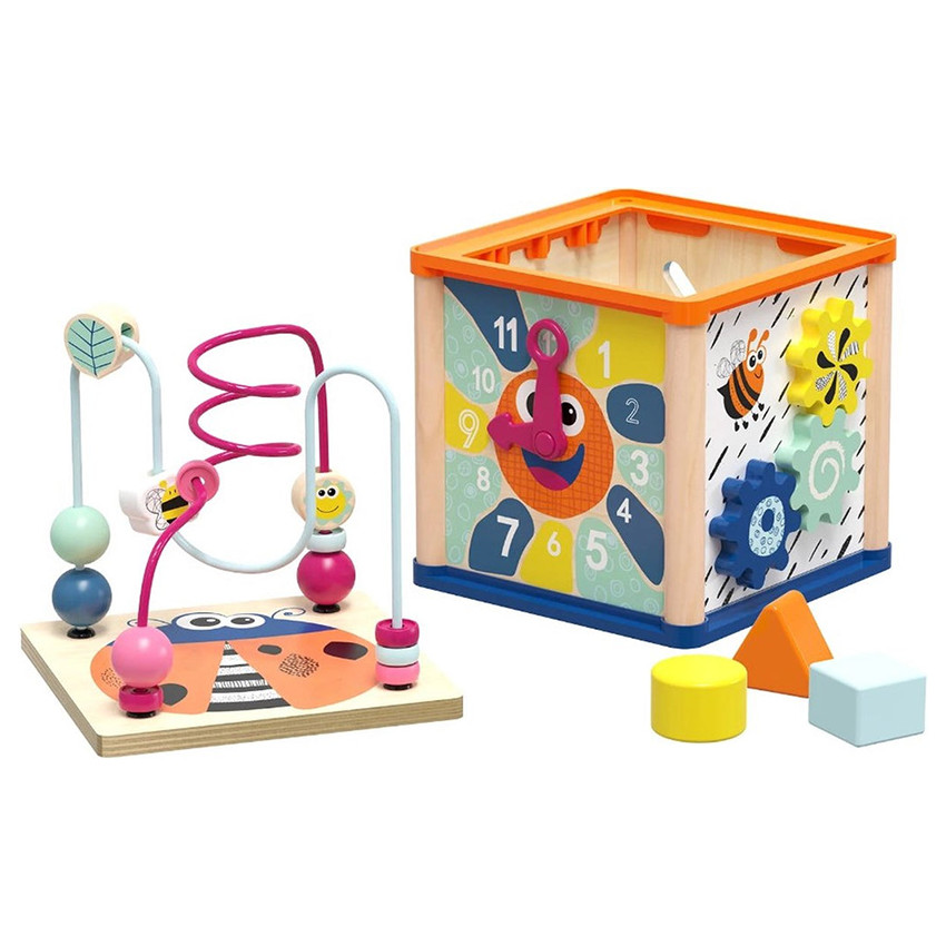 Houten Activiteitenkubus 12M+ 
