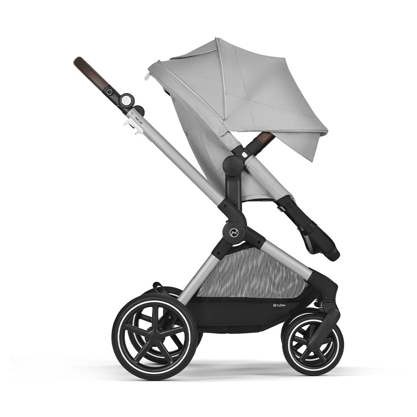 Kinderwagen Eos Lux Silver 2-in-1 Lava Grey 
