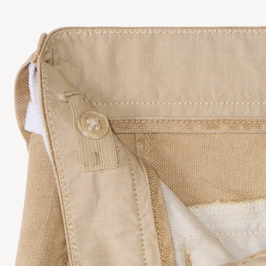 Pantalon droit en toile avec ceinture pour garçon 