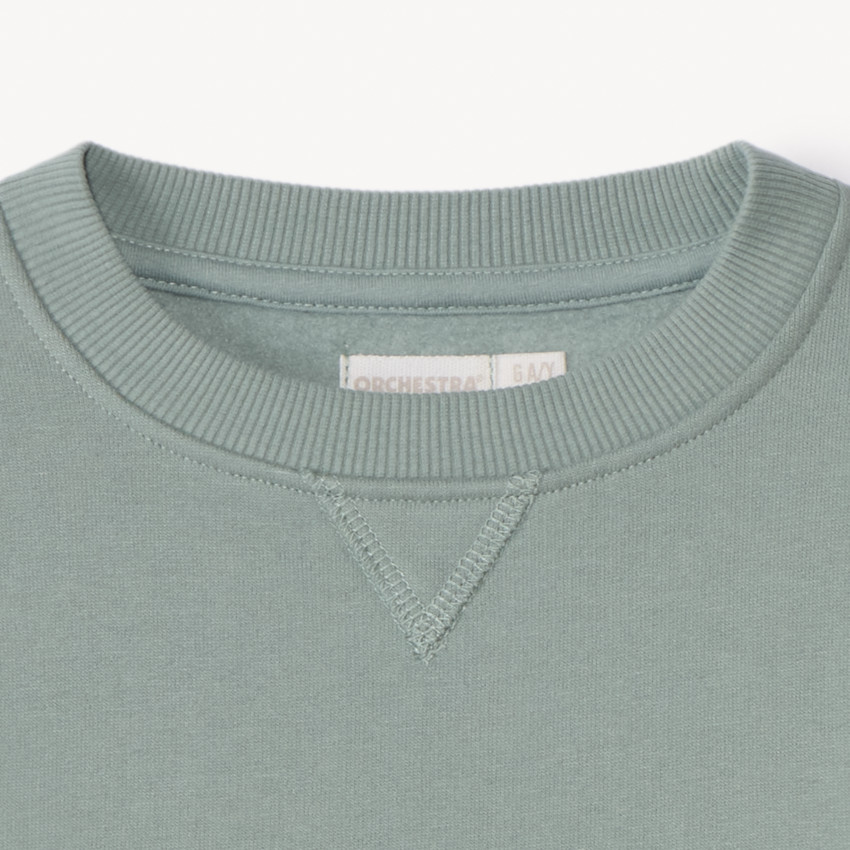 Sweatshirt van effen fleece voor jongens 