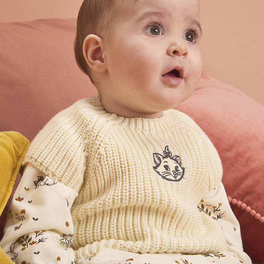 Set van 3 delen met bedrukte jurk Marie Disney voor meisjes 