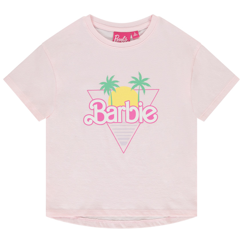 T-shirt manches courtes print Barbie pour fille 