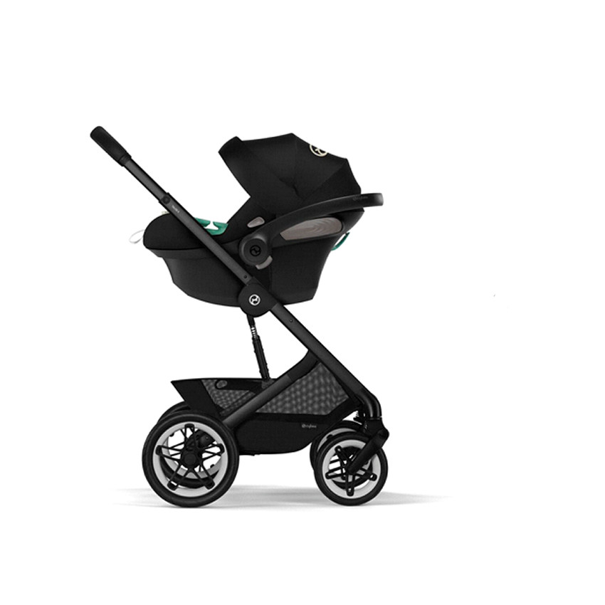 Poussette Talos S Lux Châssis Noir - Moon Black 
