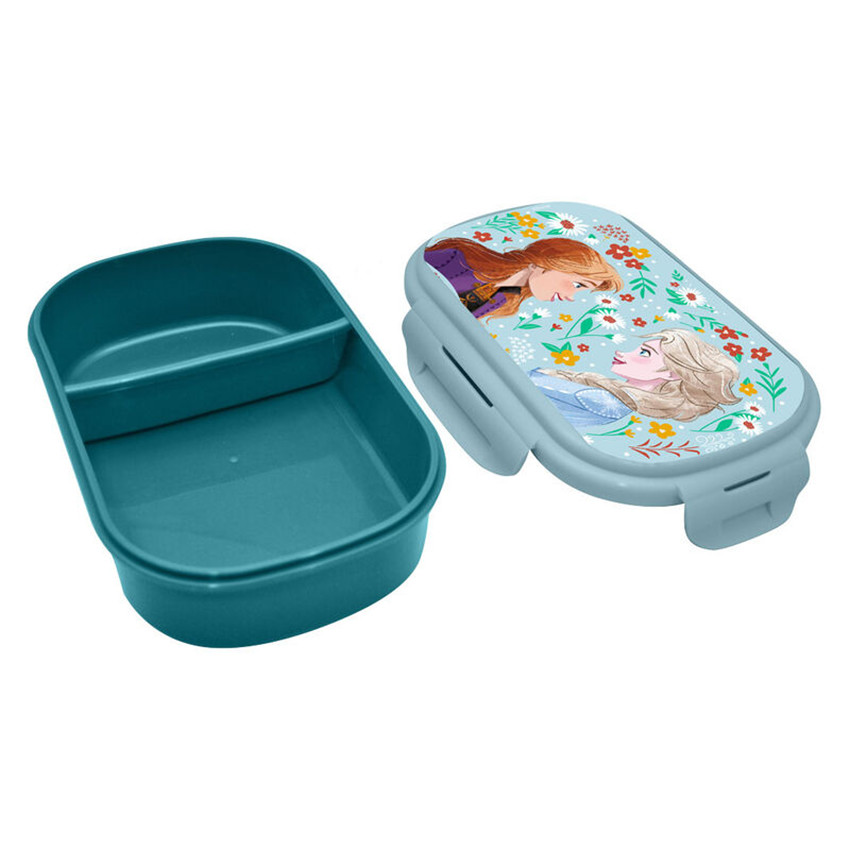 Lunchbox avec couvert Reine des Neiges Bleu 