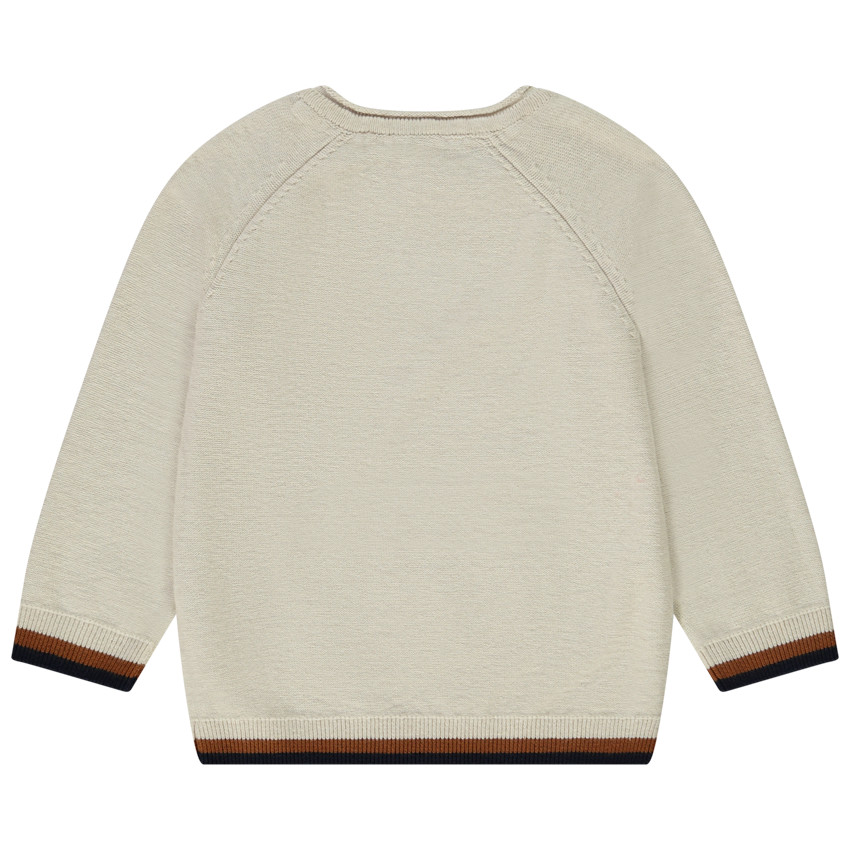 Pull en tricot avec broderie tricycle en relief pour bébé garçon 