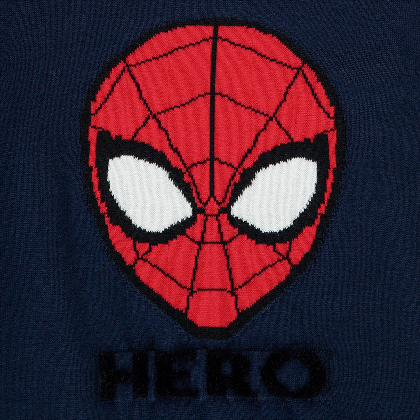 Pull en tricot motif Spider-Man en jacquard 