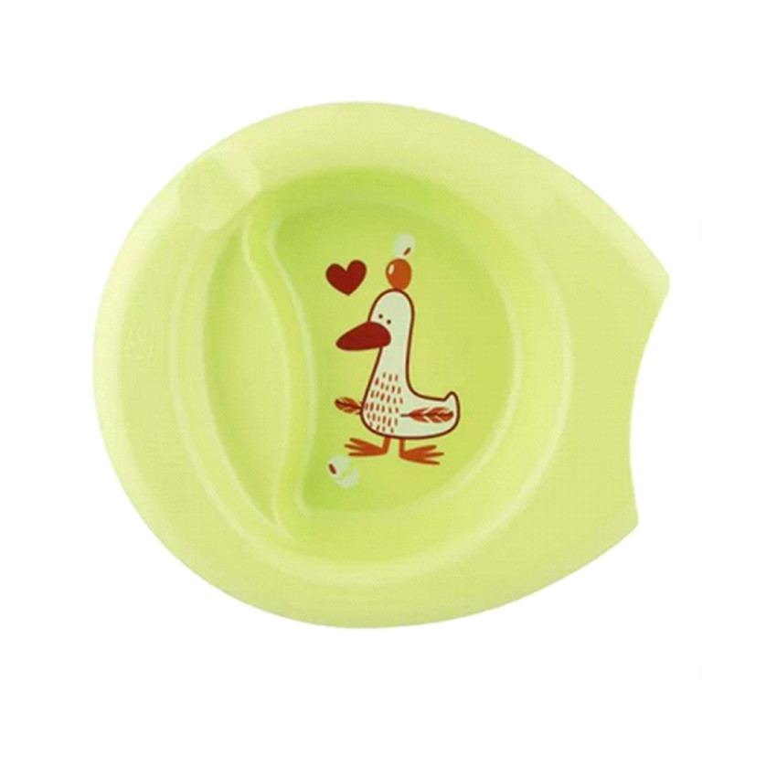 Diep bord met rand 6M+ - groen 