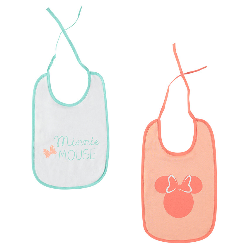 Set van 2 Disney Minnie slabbetjes 