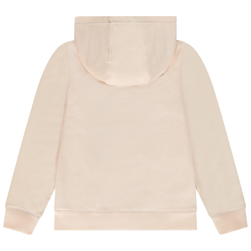 Vest met kap in effen fleece voor meisjes 