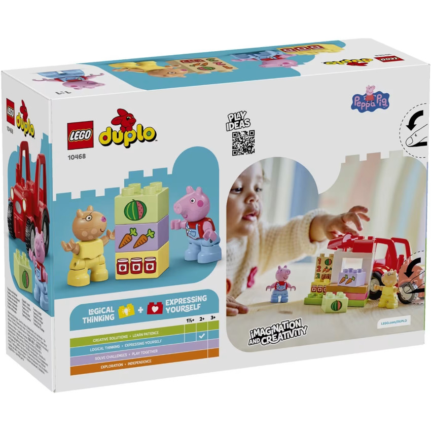 A THEME LEGO DUPLO - PEPPA PIG TRACTEUR ET MARCHÉ - 18PCS - 2+ 