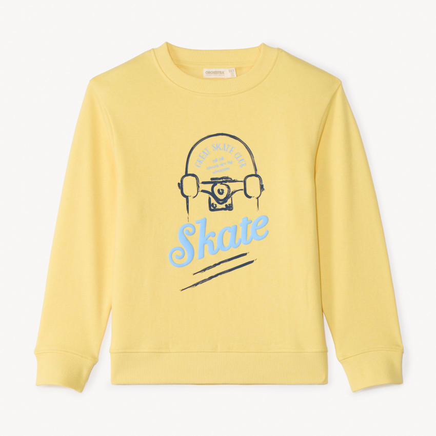 Sweatshirt met puff print voor jongens 