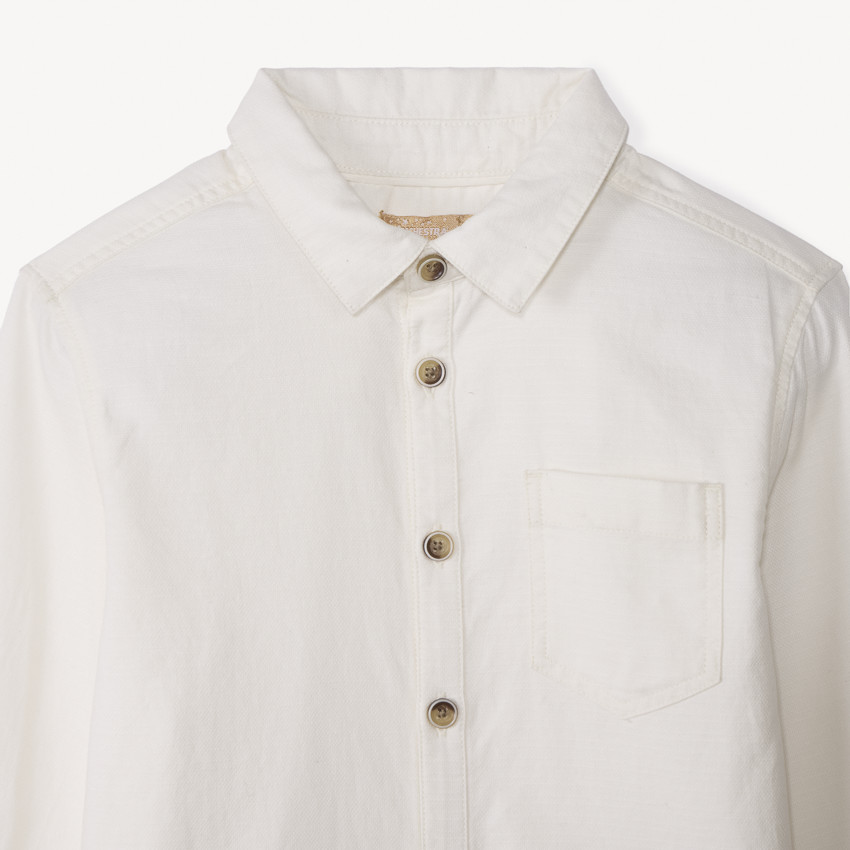 Chemise manches longues avec nœud papillon pour garçon 