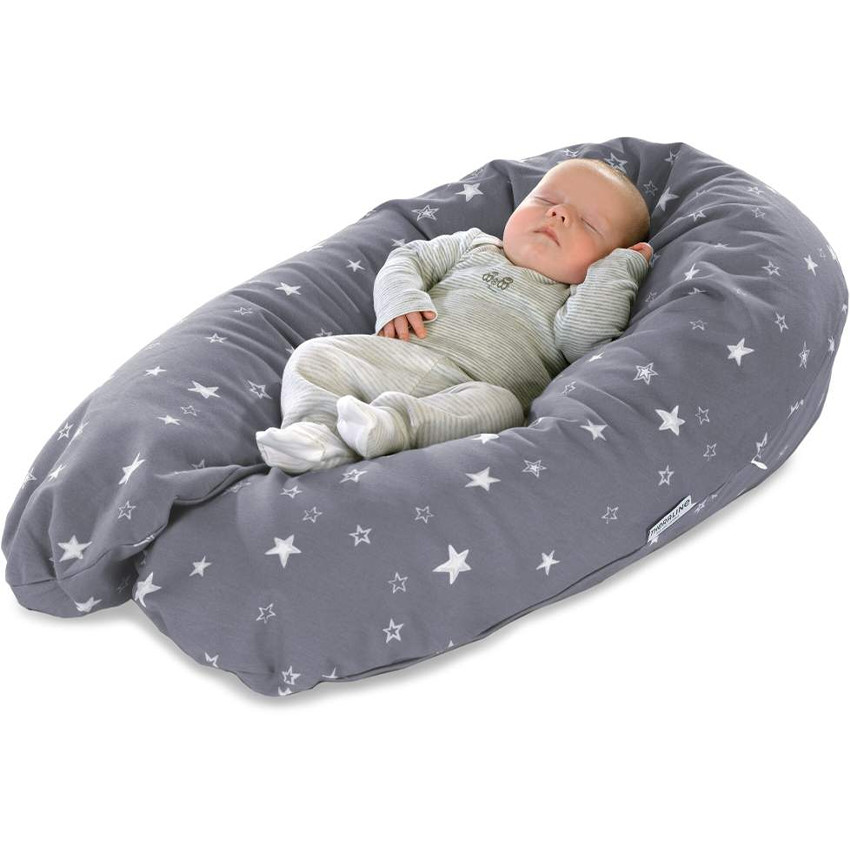 Coussin de grossesse et d'allaitement Original Bleu-Gris 