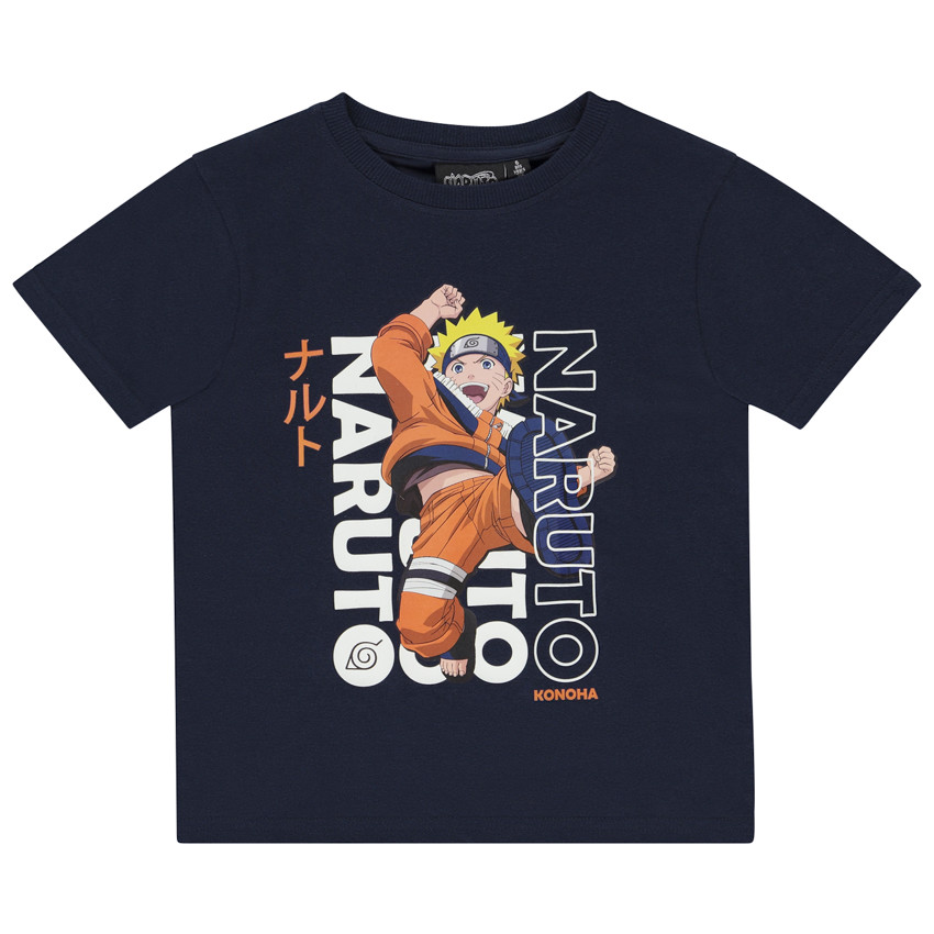 T-shirt met korte mouwen, photoprint Naruto, voor jongens 