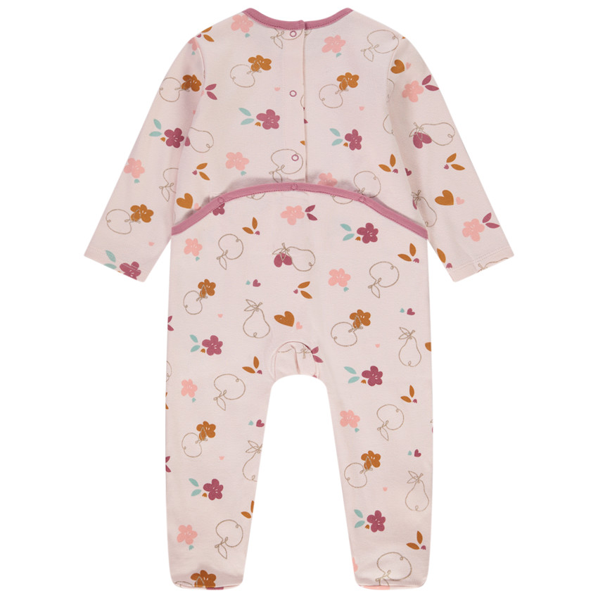 Pyjama in jersey met fruitprint voor meisjes 
