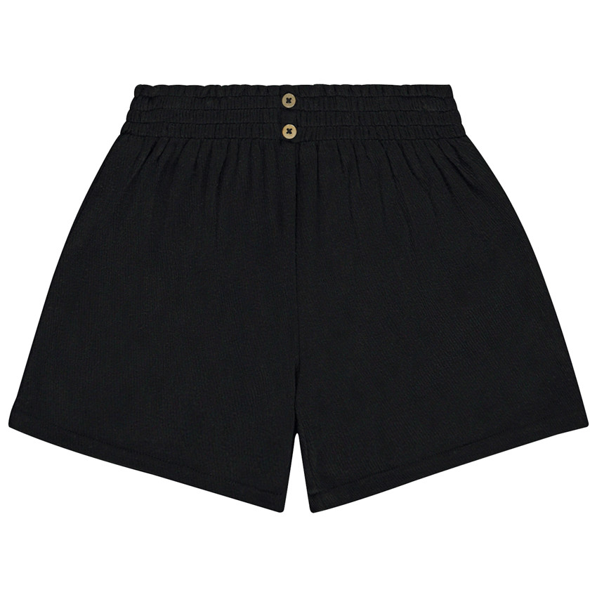 Short uni effet froissé pour fille 