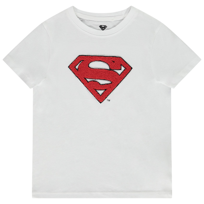 Korte mouwen T-shirt met patch van Superman Warner voor jongens 