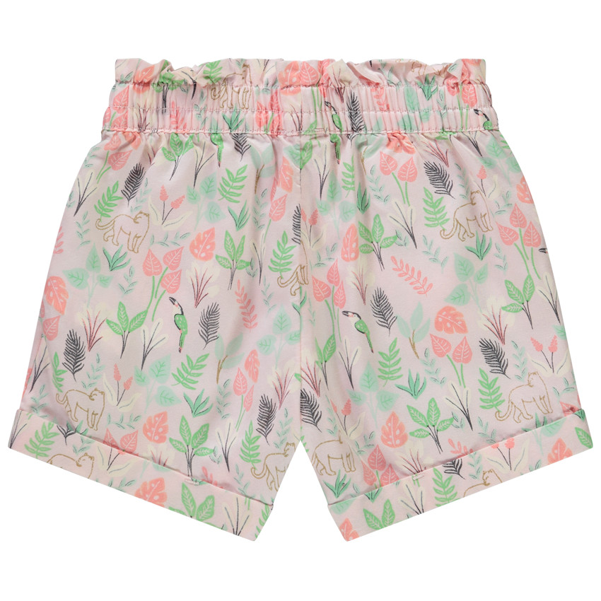 Short van stof met fantasieprint voor meisjes 