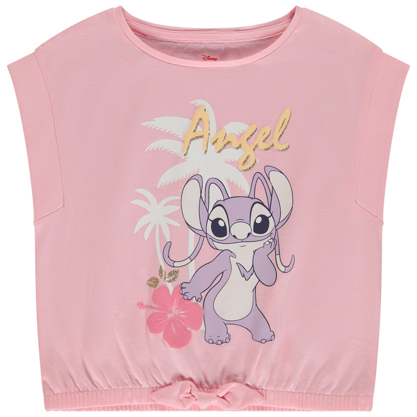 T-shirt met korte mouwen fantasie Stitch Disney voor meisjes 