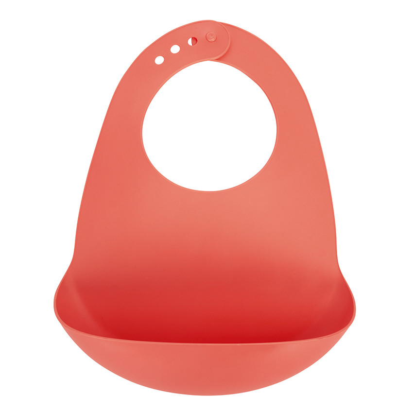 Slabbetje met kruimelopvang Yummix - Roze 