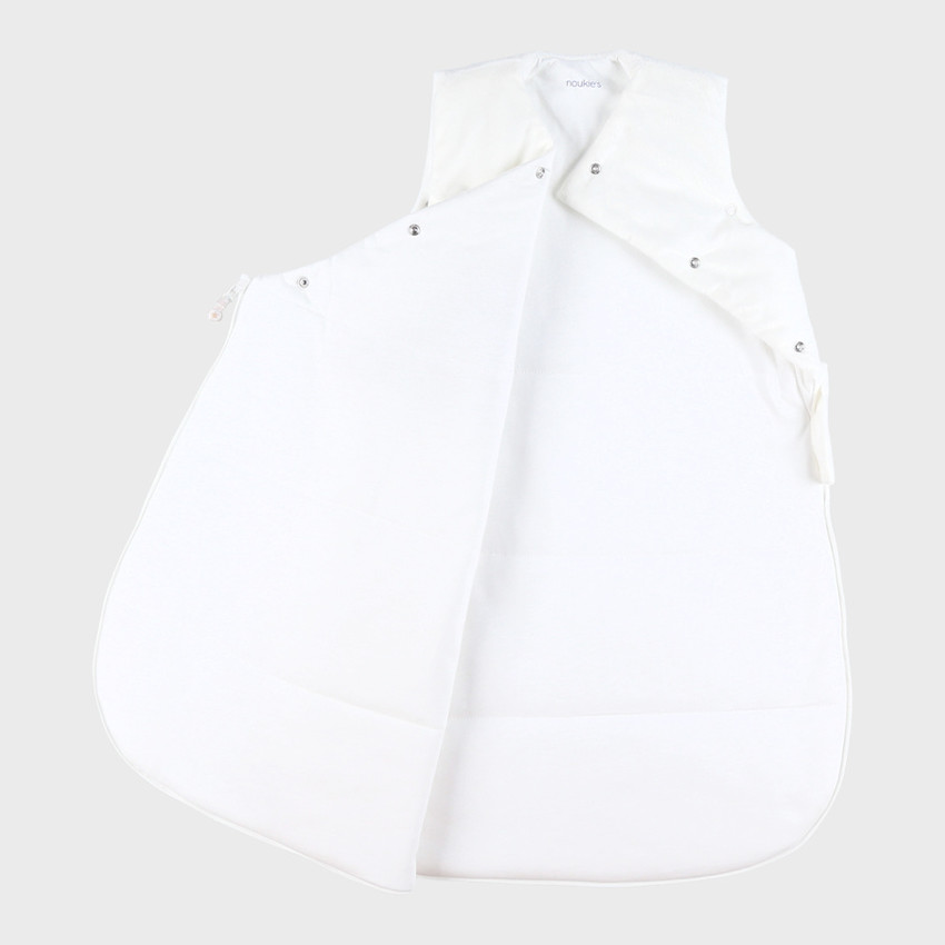 Slaapzak fluweel zonder mouwen 70cm Fluffy Ecru 