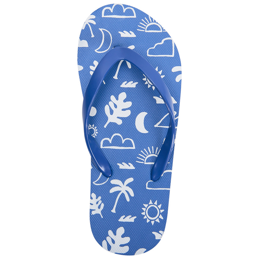 Slippers met print voor jongens met bandje volgens maat 