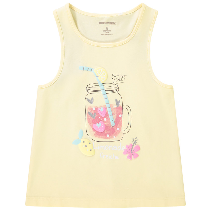 Débardeur puff prints limonade pour fille 