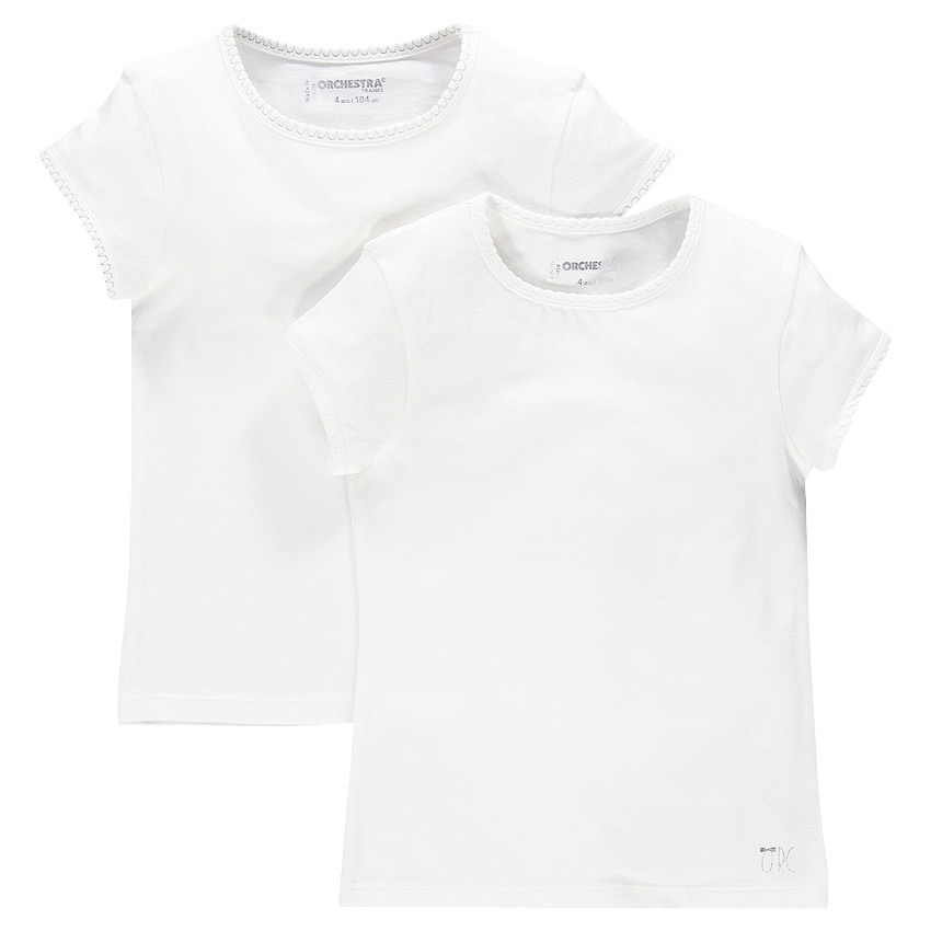 Junior - Lot de 2 tee-shirts manches courtes (maillots de corps) 