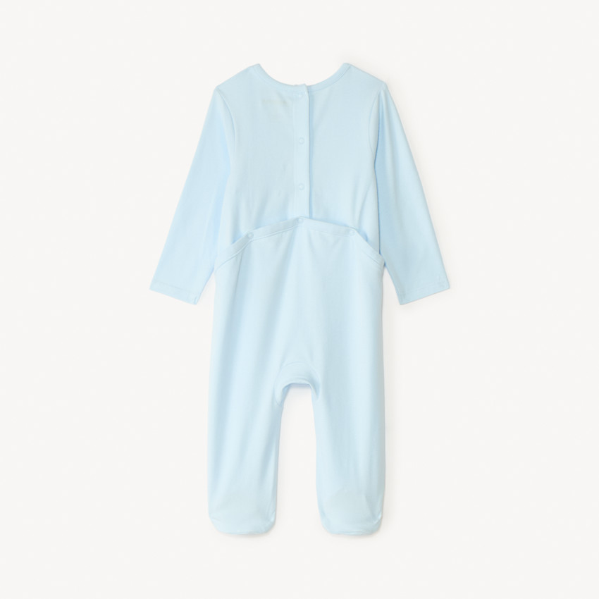 Donslaappak van jersey met borduursel voor babymeisjes 