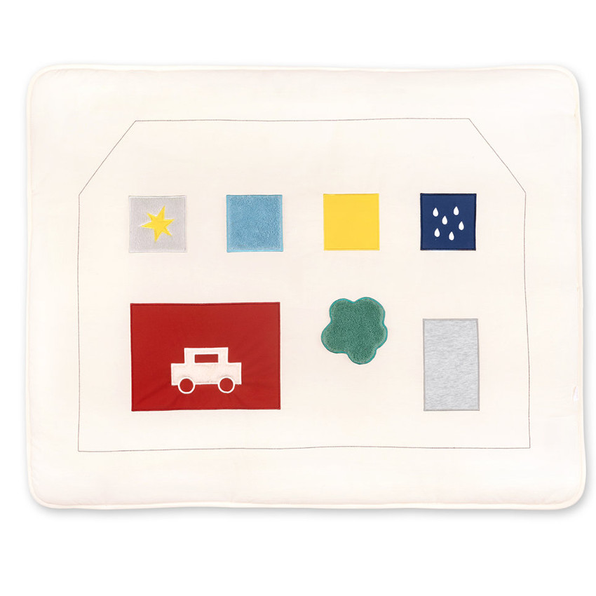 Tapis de Parc & Jeu Housse 75x95cm Pure Coton Ivoire 