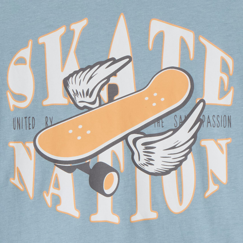 Langarm T-shirt met print voor jongens 