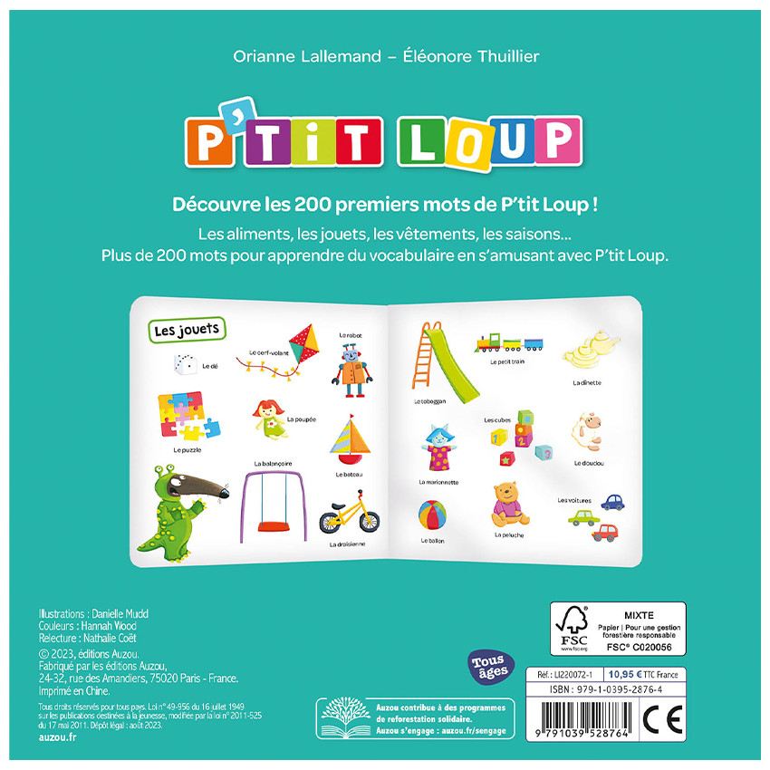 Imagier "P'tit Loup - Mes 200 premiers mots" 