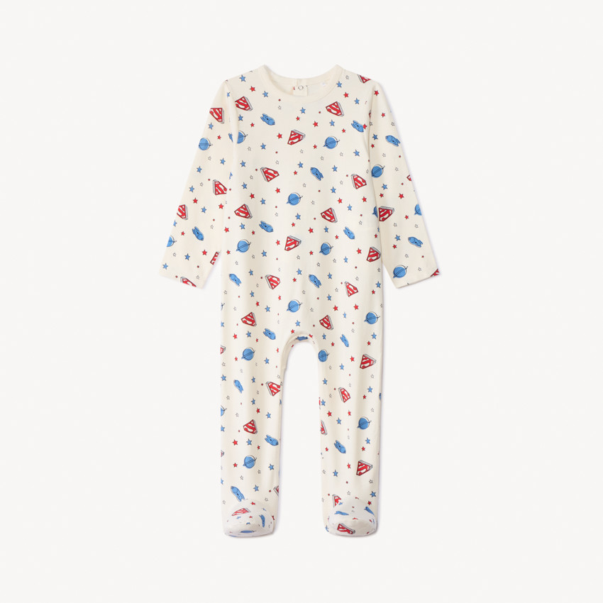 Dors-bien imprimé Superman Warner pour bébé garçon avec ouvertures différentes selon l'âge 