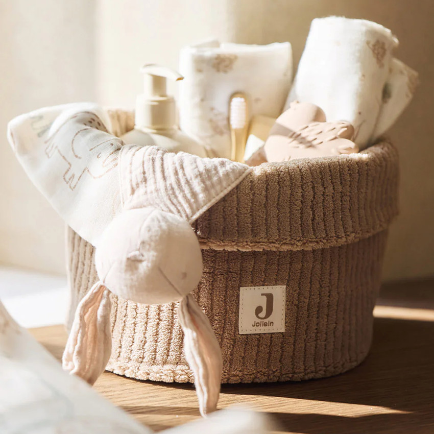 Opbergmand Cloudy Rib - 14x18cm - Milky Coffee 