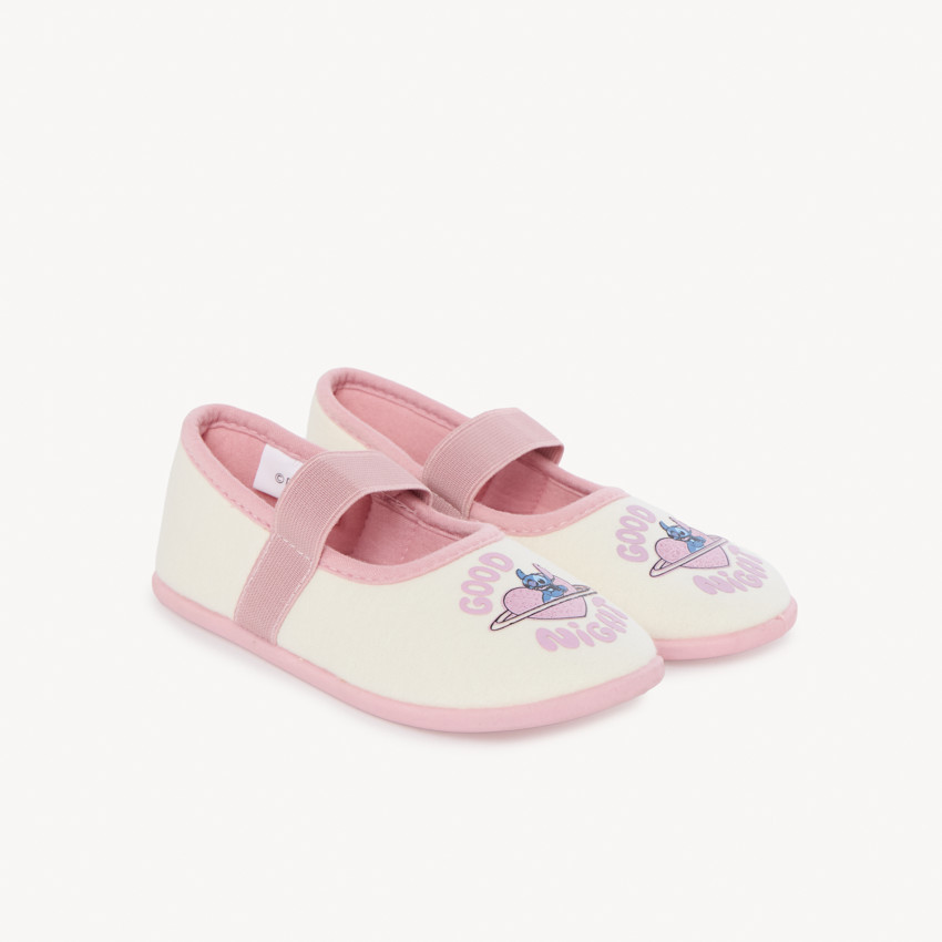 Chaussons babies printés Stitch Disney pour fille 