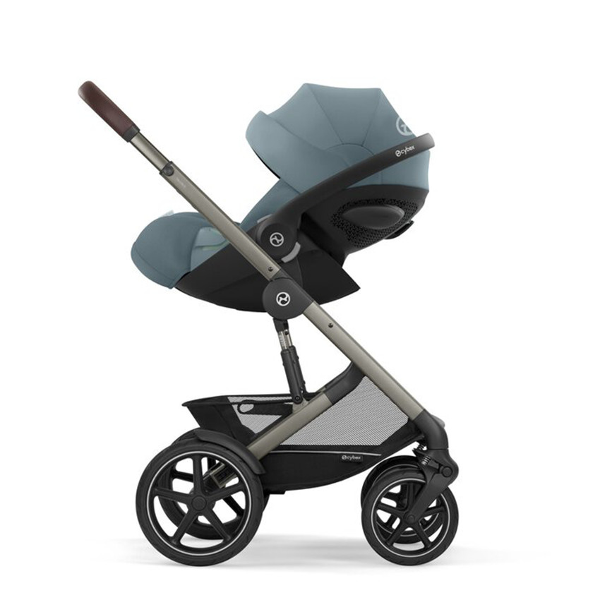 Poussette Talos S Lux Châssis Taupe - Stormy Blue 