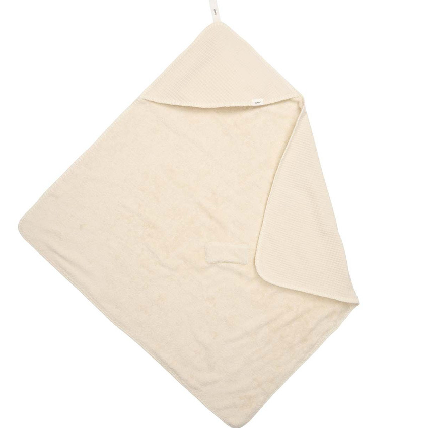 Couverture enveloppante éponge Malaga 100x100cm Warm white 