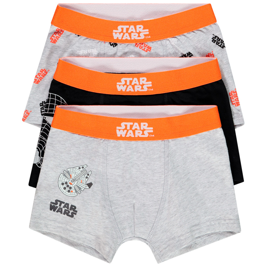 Set van 3 katoenen boxershorts met Star Wars-motief. 