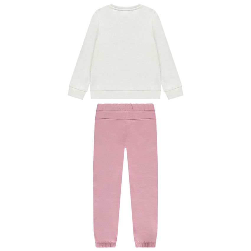 Ensemble jogging molleton printé pour fille 