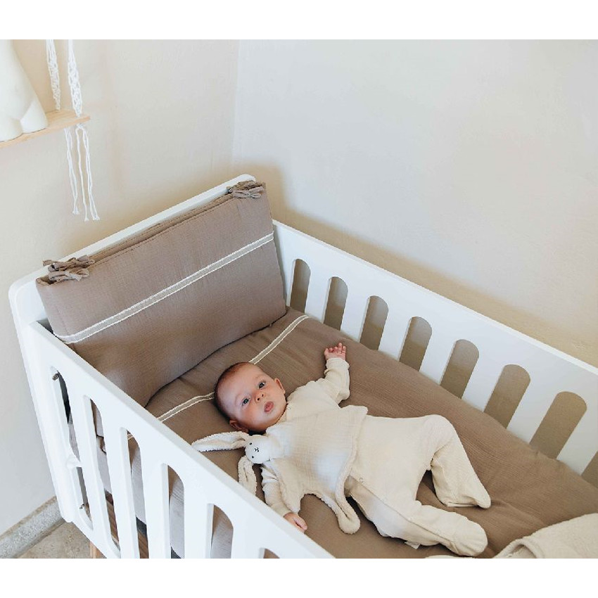 Housse de couette + taie d'oreiller 120x60cm/140x70cm Chocolate 