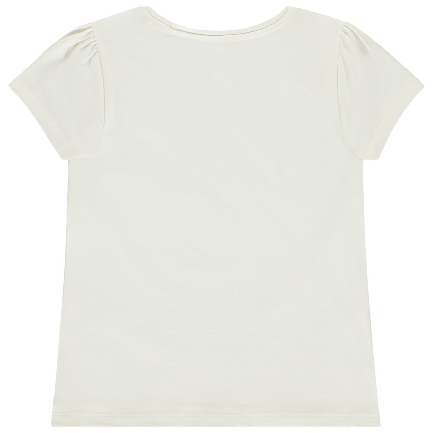 Korte mouwen T-shirt met cording vlinder voor meisjes 