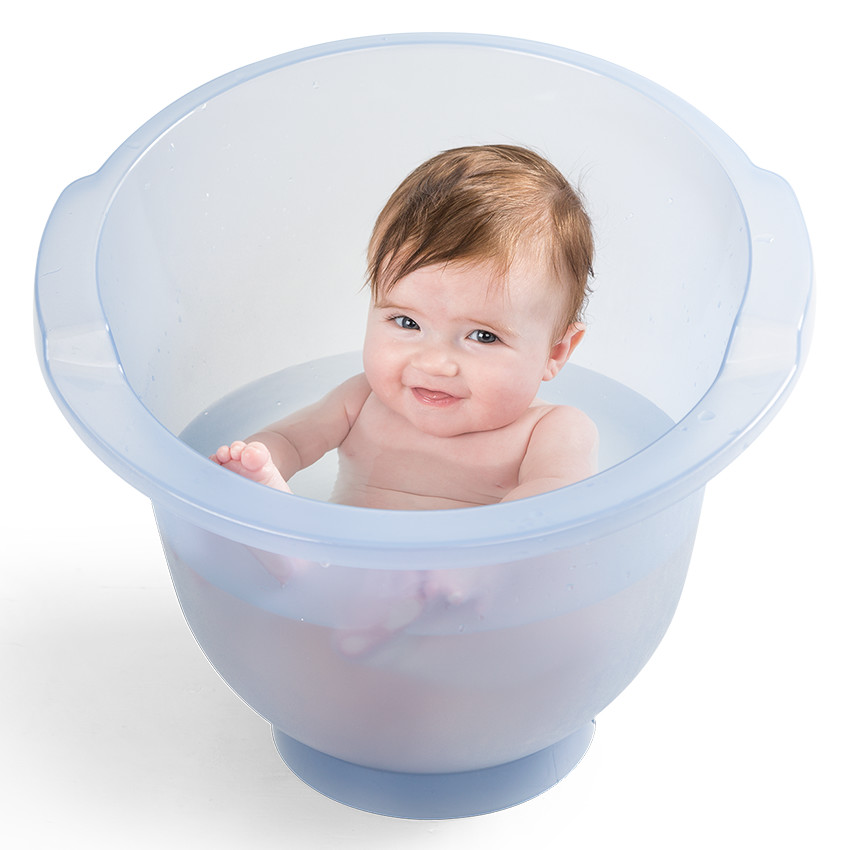 Ergonomisch Shantala badje - Blauw 