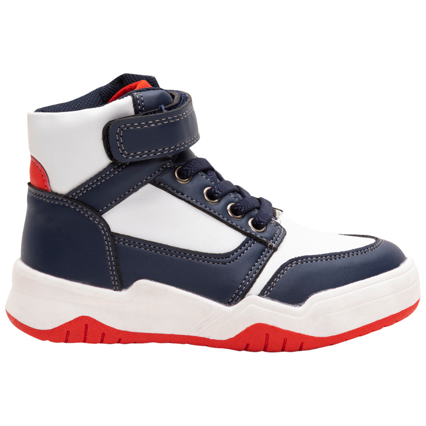 Baskets montantes tricolores avec scratch du 24 au 27 