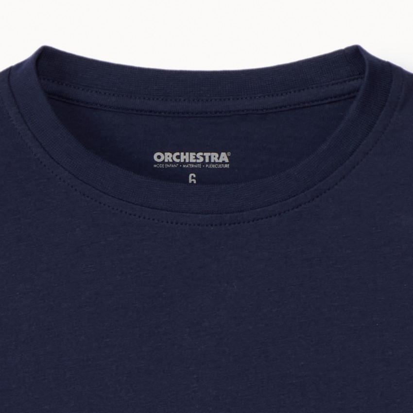 T-shirt met korte mouwen in effen kleur voor jongens 