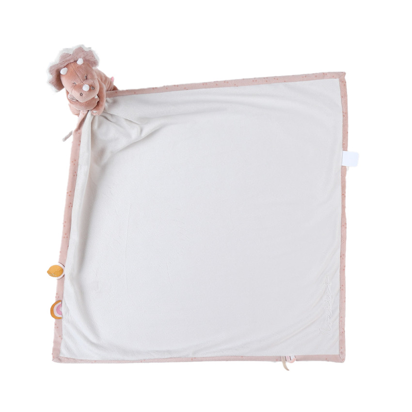 Doudou XXL en veloudoux "Ma première couverture" Popsie 