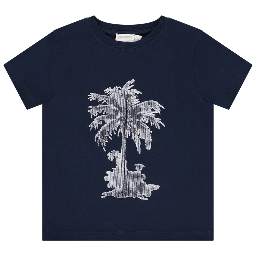 Korte mouwen T-shirt met realistische borduursels voor jongens 